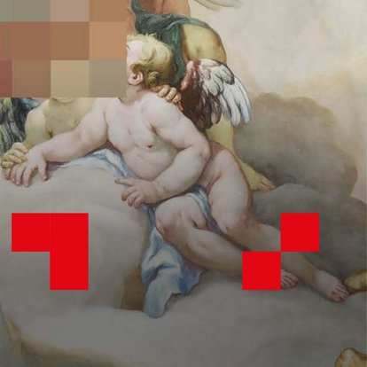 Moderne Variation eines Deckengemäldes