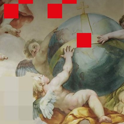 Moderne Variation eines Deckengemäldes